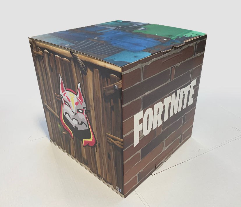 POS retail presentation box cardboard fortnite