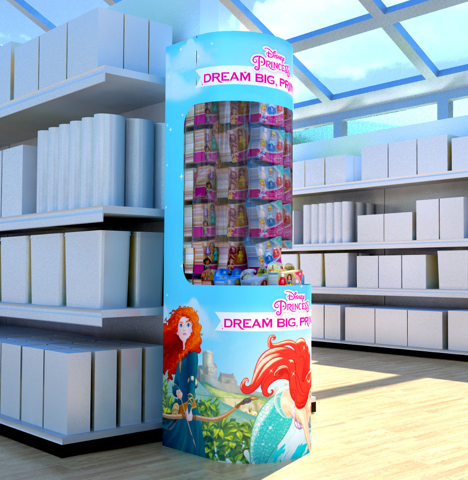 POS retail dumpbin disney