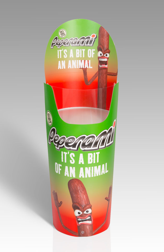 POS retail dumpbin peperami