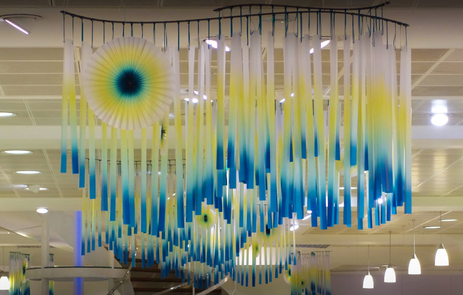 POS retail hanging display john lewis