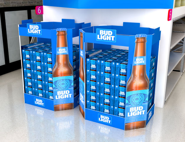 POS retail pallet display bud light