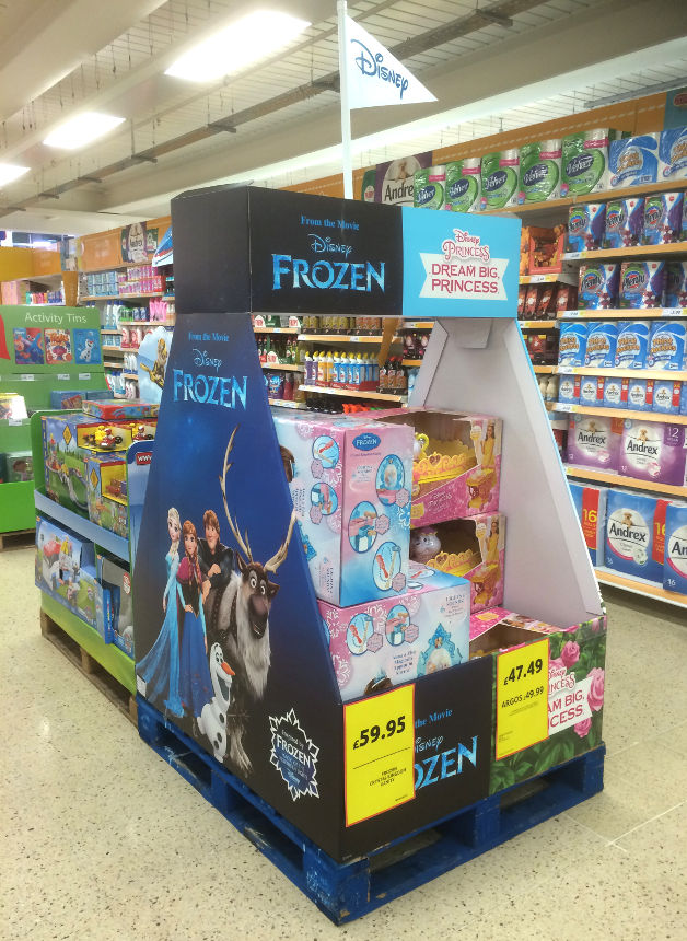 POS retail pallet display frozen