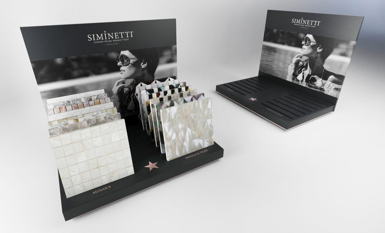 POS retail permanent display acrylic cdu