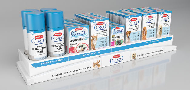 POS retail permanent display vac formed bob martin